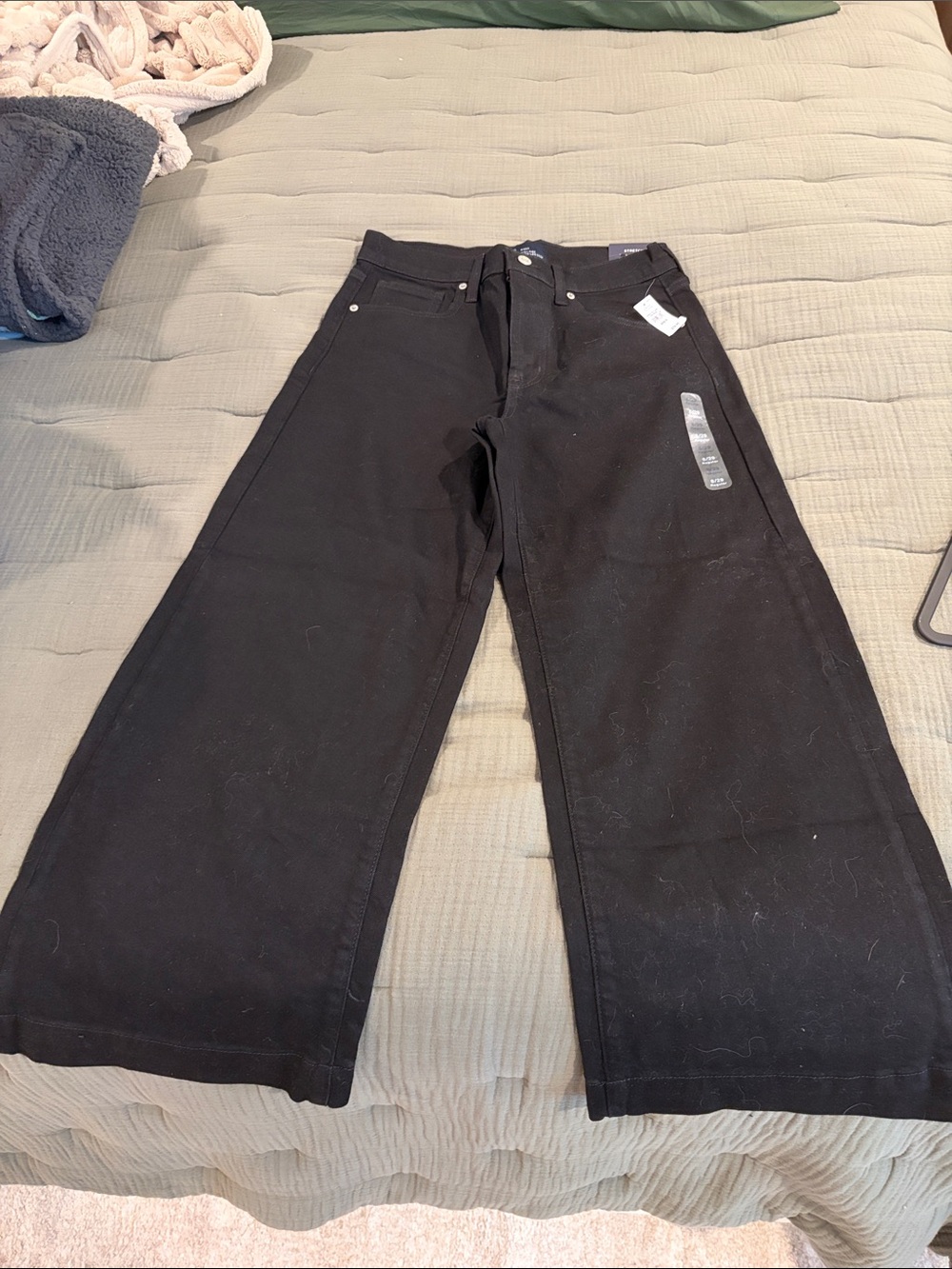 GAP Black Wide-Leg Women's Jeans